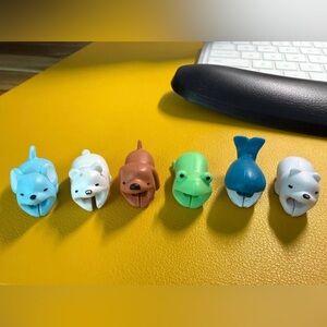 Cute Animal Cable Protectors Set